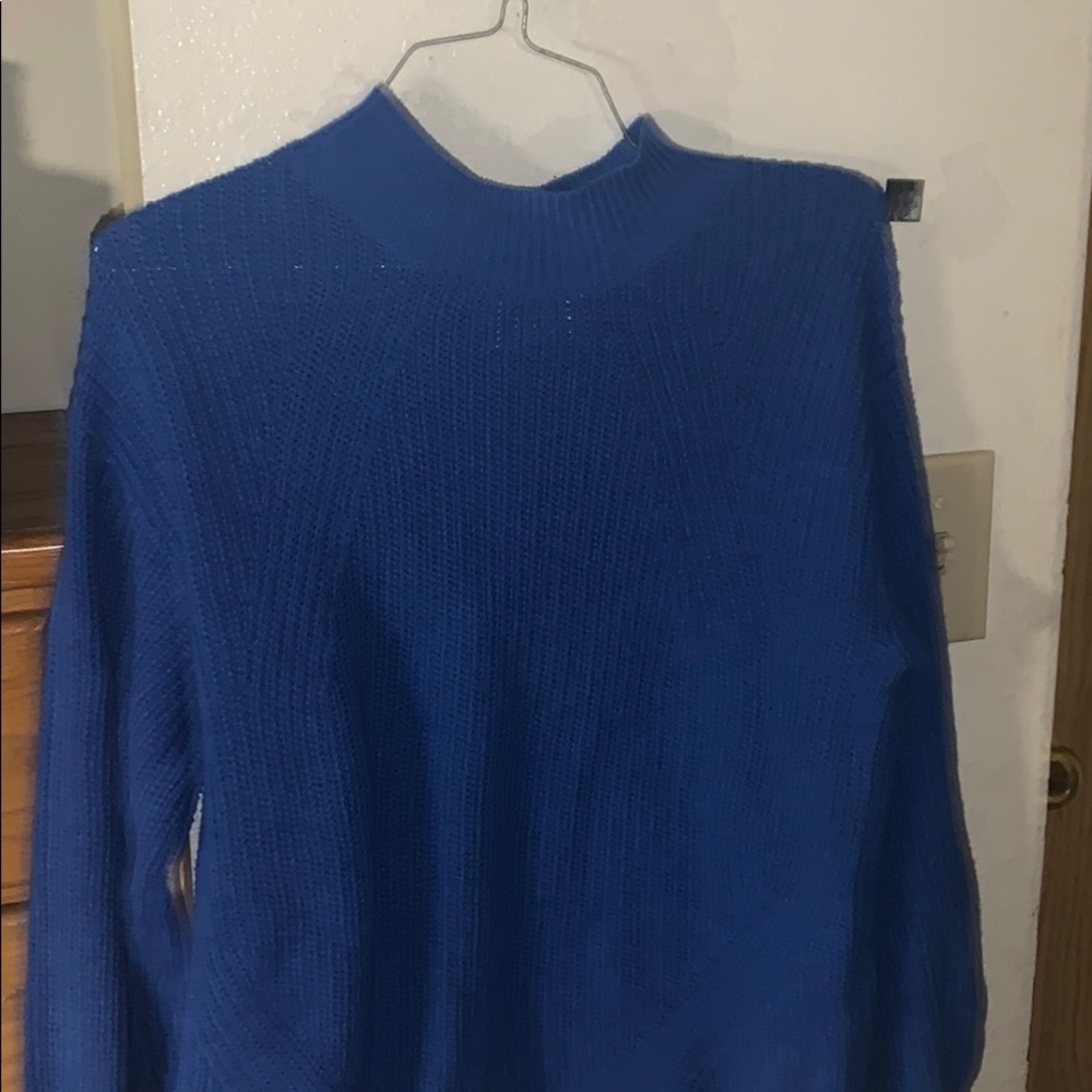 Blue winter sweater